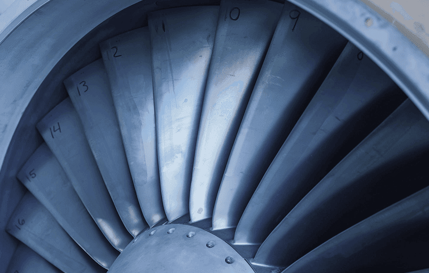 Aircraft composite material being worked on